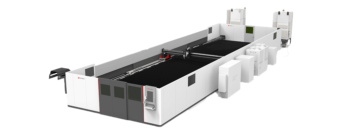 Nagyméretű 3D öttengelyes vágás 1kW-12kW