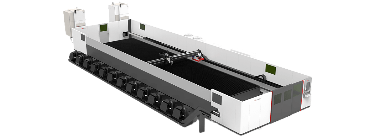 Nagyméretű 3D öttengelyes vágás 1kW-12kW